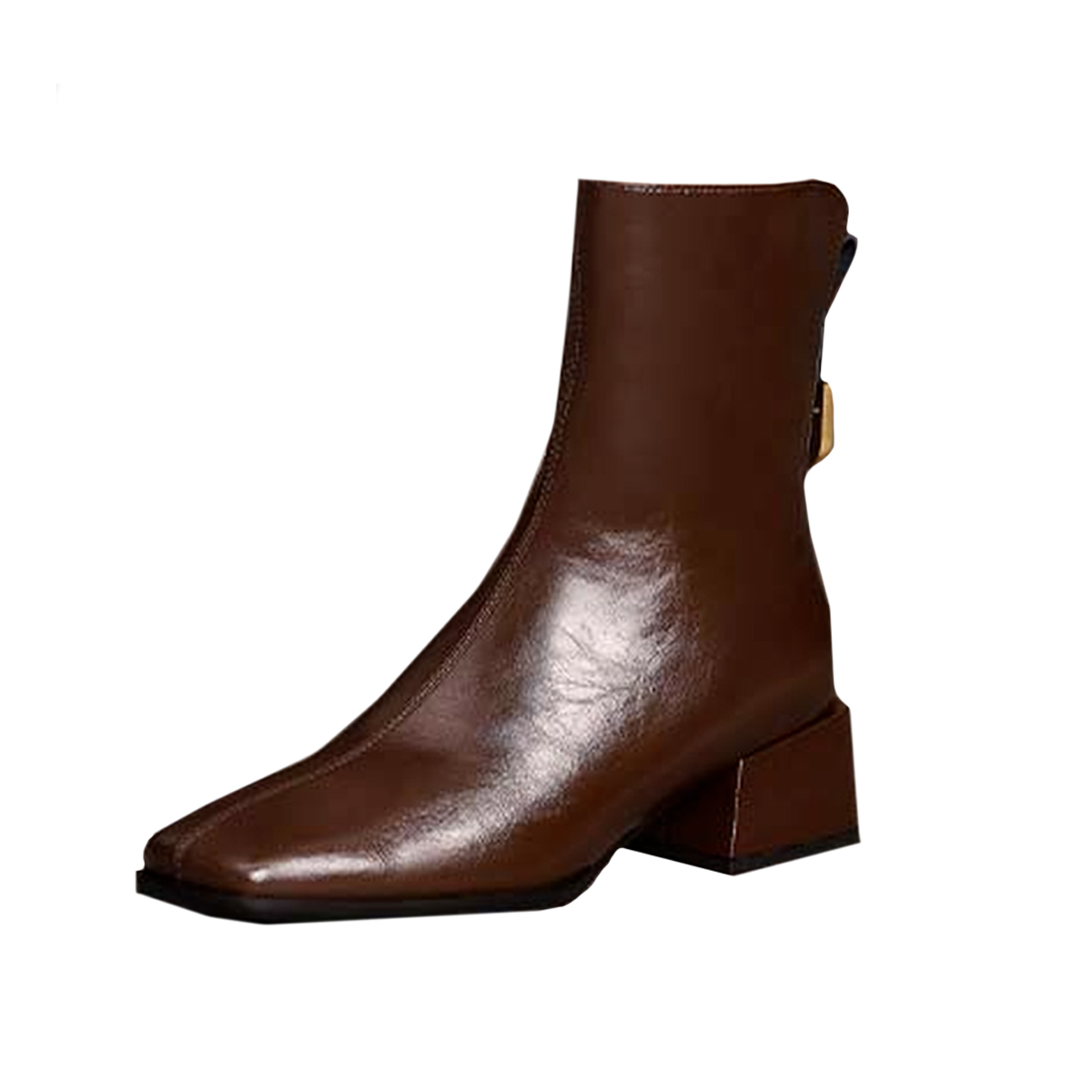 9A Square Toe Ankle Boots