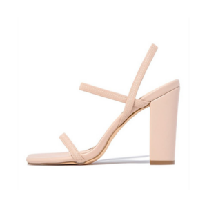 Square Toe Chunky Heel Sandals