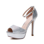 Peep Toe Stiletto Pump Heels