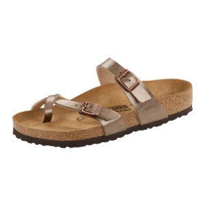 Beige Triple Strap Flat Mayari Sandals