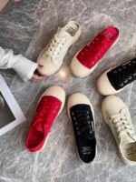 Low Top Lace Up Canvas Sneakers