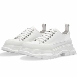Tread Slick White Lace-up Sneakers