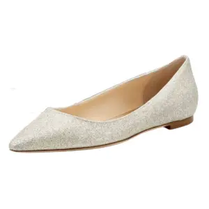 Pointy Toe Glitter Flats