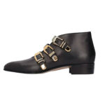 Buckle Pointed Ankle Boots