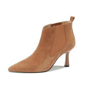 Thin Heel Chelsea Suede Boots