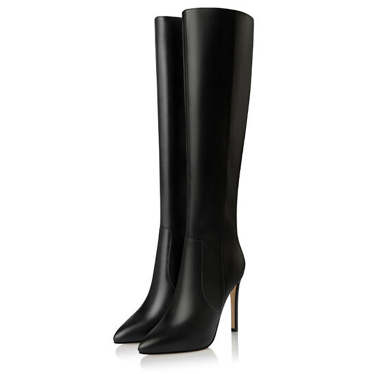 8 Pointed Toe Knee High Boots