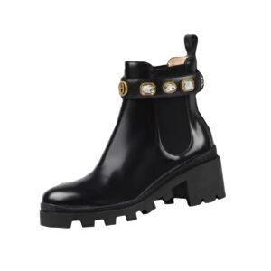 Chelsea Boots with Rhinestone Belt