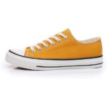 Yellow Canvas Lace Up Sneaker