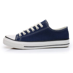 Navy Canvas Lace Up Sneaker