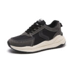 Lace up Black Chunky Sneakers