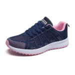 Lace-up Blue Running Sneakers