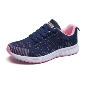 Lace-up Blue Running Sneakers