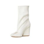 zip up wedge heel ankle boots