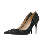 Sparkly Black Pointed Pumps