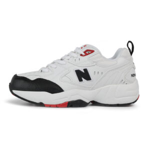New Balance 608 Black & White Sports Style Sneakers