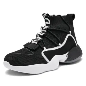 Black Mesh Mallox Sock Sneakers