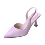 Purple Ankle Strap Slingback Pumps