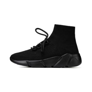 Stretch Knit All Black Sock Sneakers