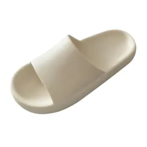 White Soft Thick Sole Slippers