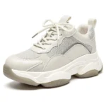 Beige Contrast XL Sole Trainers