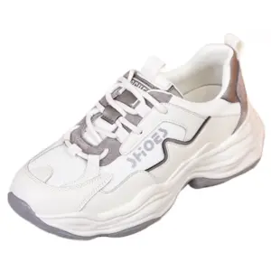 Chunky Sole Lace Up Grey Trainers