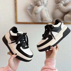 Black & White Cali Dream Leather Sneakers
