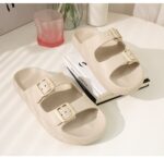 EVA Double Buckle Strap Cloud Slides