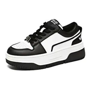 Black & White Cali Dream Leather Sneakers