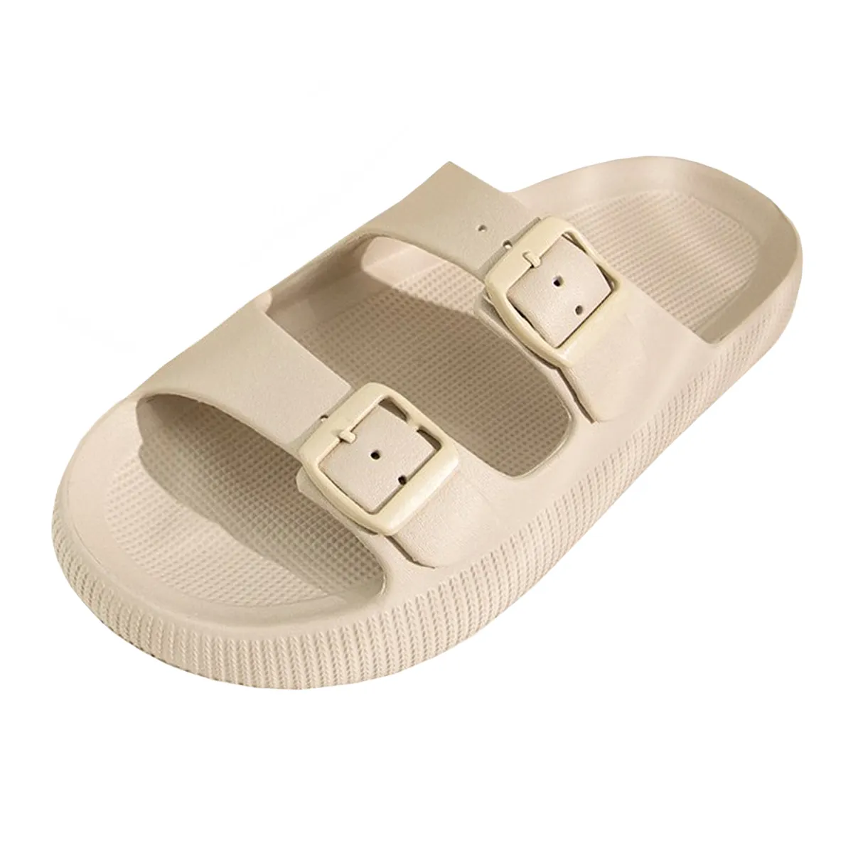 Artboard 1 EVA Double Buckle Strap Cloud Slides